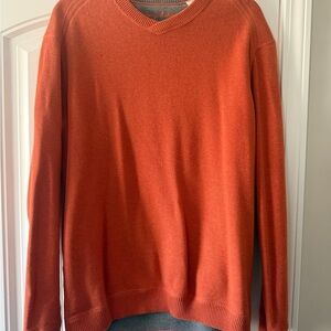 Tommy Bahama Men's Orange V-Neck Sweater